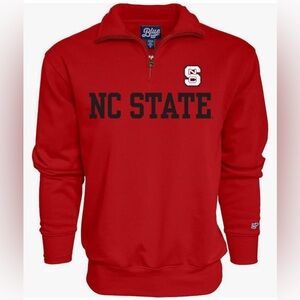 NEW XXL NC State Wolfpack Men's Quarter Zip Sweatshirt 2XL Blue 84